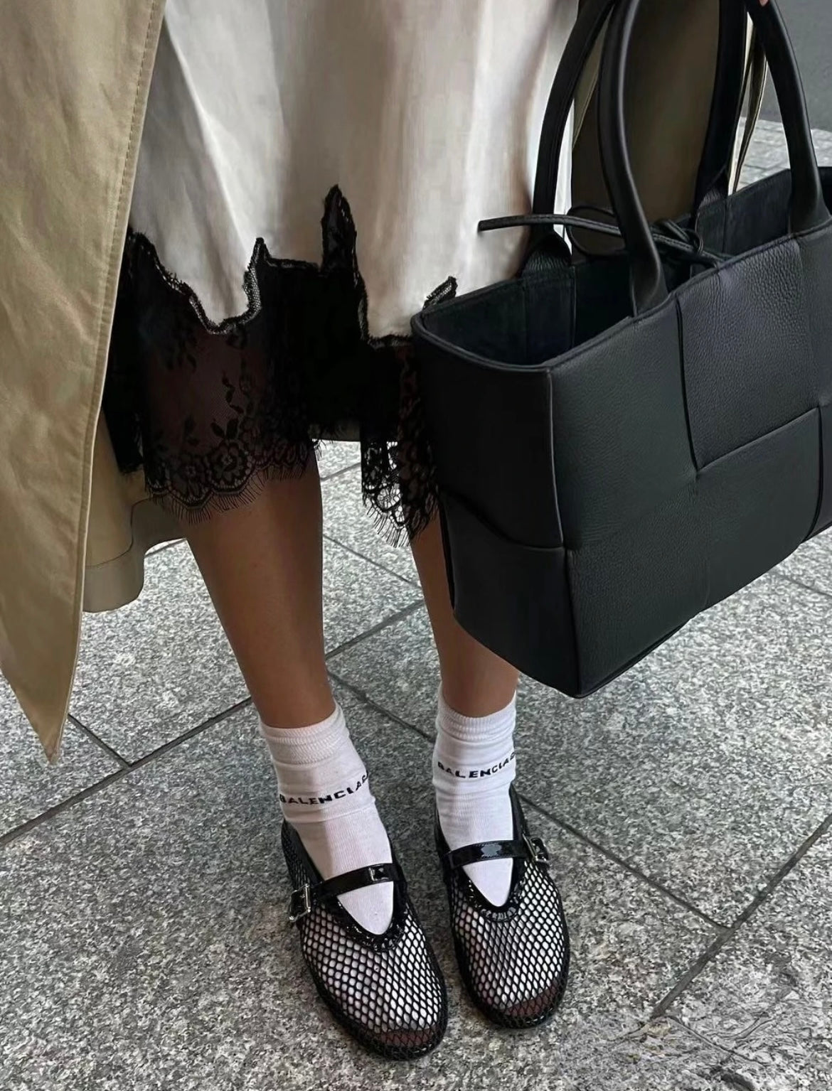 Maryjane mesh ballerinas - Ksarova