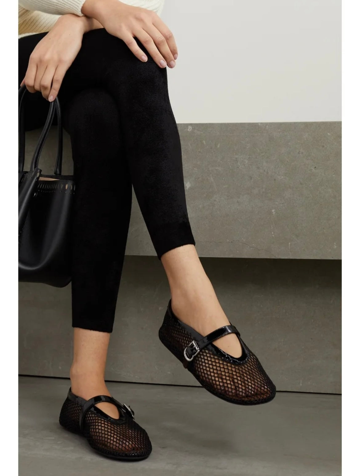 Maryjane mesh ballerinas - Ksarova