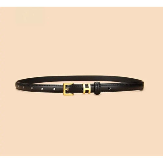 Hemè thin leather belt - Ksarova