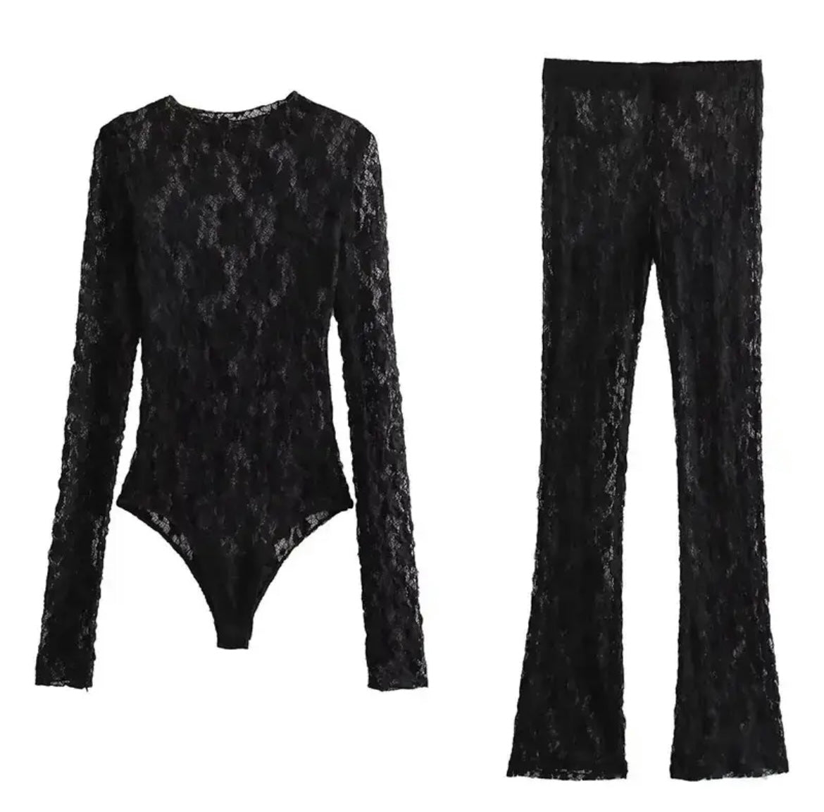 Natascha lace sheer pants and top - Ksarova