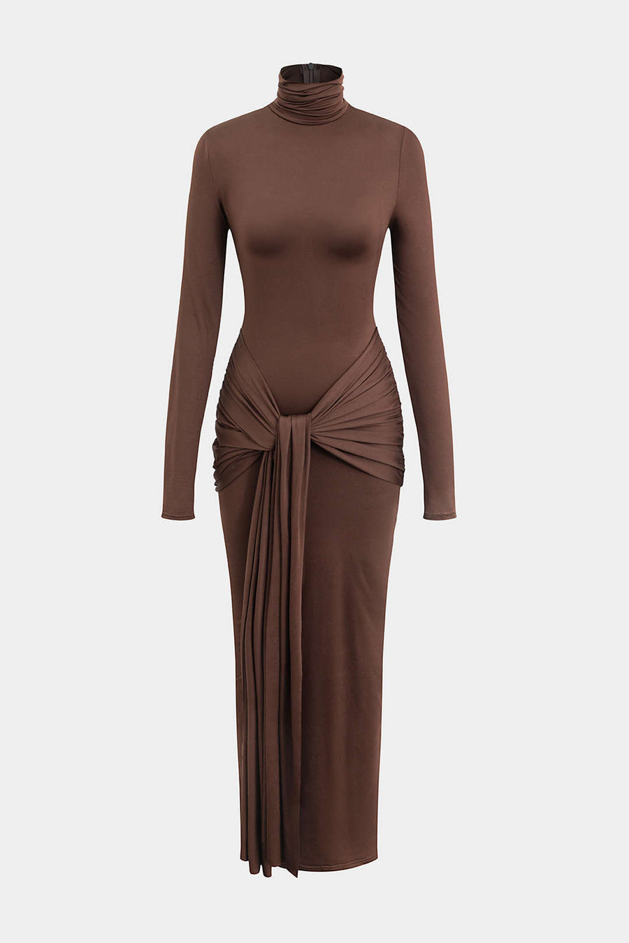 Noorah turtleneck bodycon maxi dress