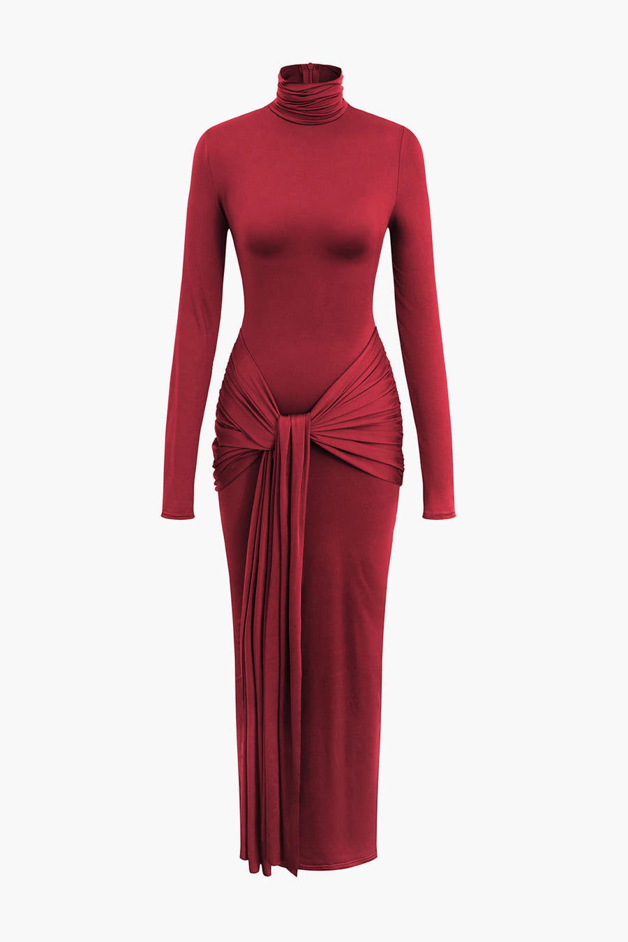 Noorah turtleneck bodycon maxi dress