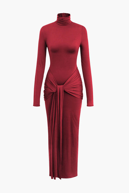 Noorah turtleneck bodycon maxi dress